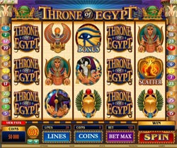 Throne Of Egypt Slot Screenshot